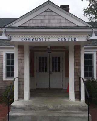 Entrance to the Chilmark Community Center