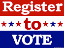 Register to Vote sign