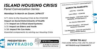 WMVY Housing Panel Series on Mondays in March